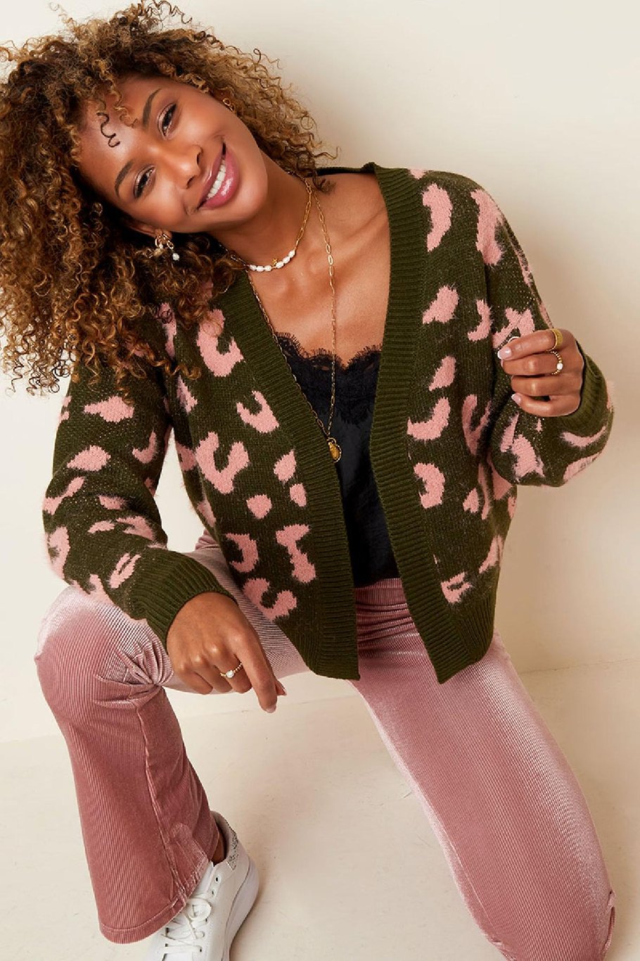 Cárdigan de leopardo Fucsia S/M Imagen2