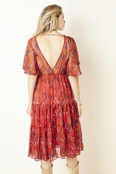 Dress Boho Chic Red S h5 Picture3