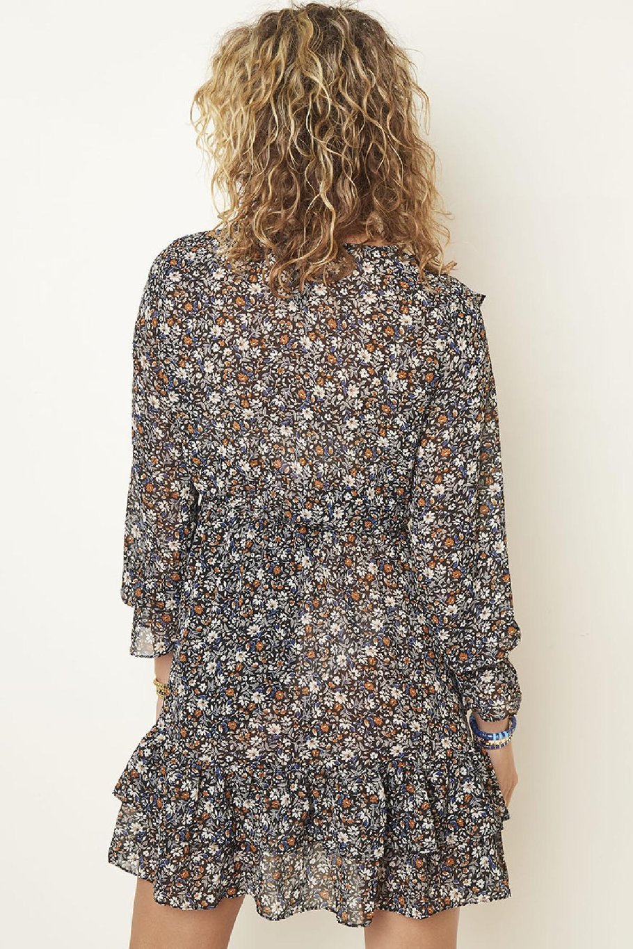 Dress Fall Flower Red S Picture3