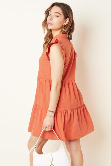 Ruffle dress Purple S h5 Picture4