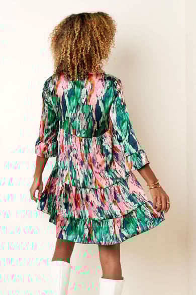 Robe aux couleurs d'automne Vert S h5 Image6