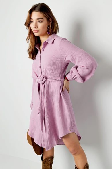 Basic-Kleid mit Knöpfen Schwarz S h5 Bild2