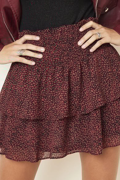 Falda Smocked Layers Amarillo S h5 Imagen2