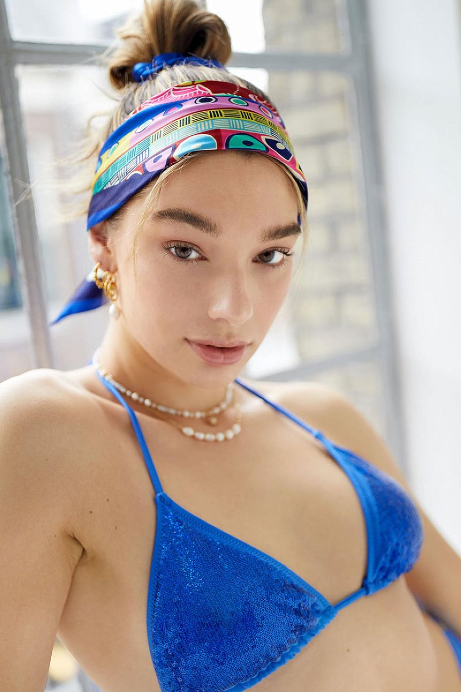 Sprankelende bikini met lovertjes Koraal S Afbeelding5
