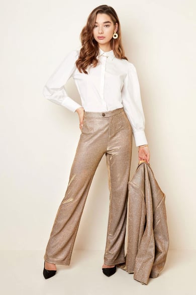 Glitter pants - Holiday essentials Gold Color S h5 Picture3