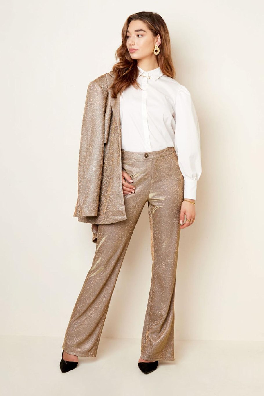 Glitter pants - Holiday essentials Gold Color S Picture4