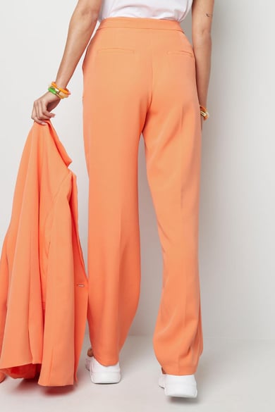 Basic effen pantalon Zalmroze S h5 Afbeelding7