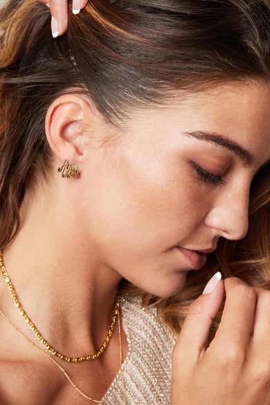 Earring Rachel Goldfarbe Kupfer h5 Bild3