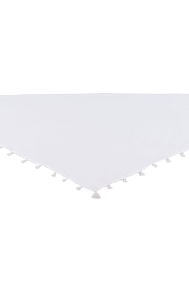 Scarf Soft Tassels Off-white Polyester h5 Picture2